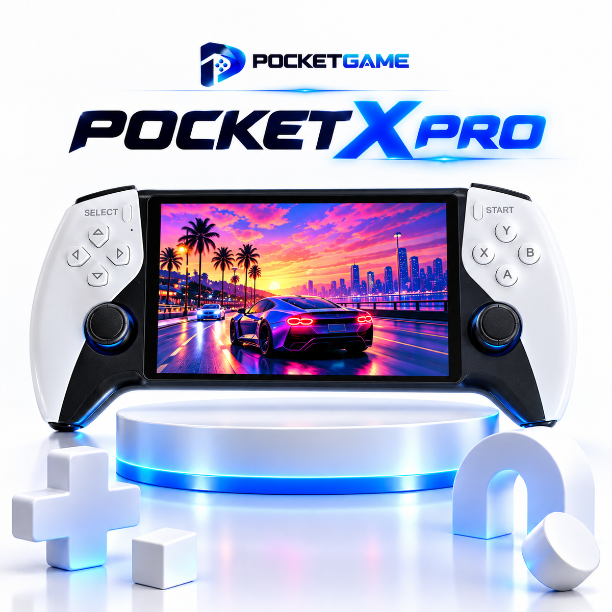 Pocket X Pro – Console portable rétro grand écran 5 pouces