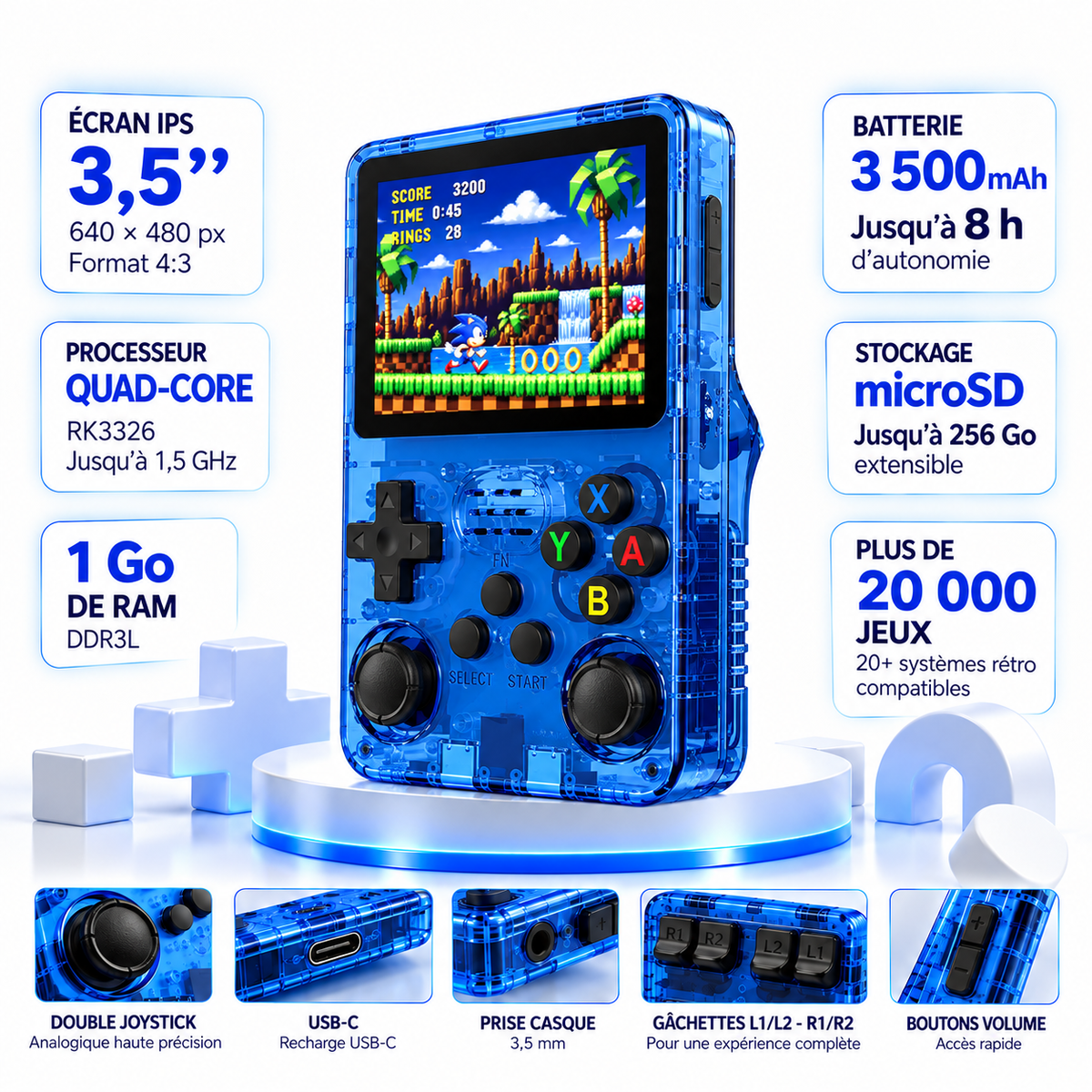 POCKET S – Console rétro portable