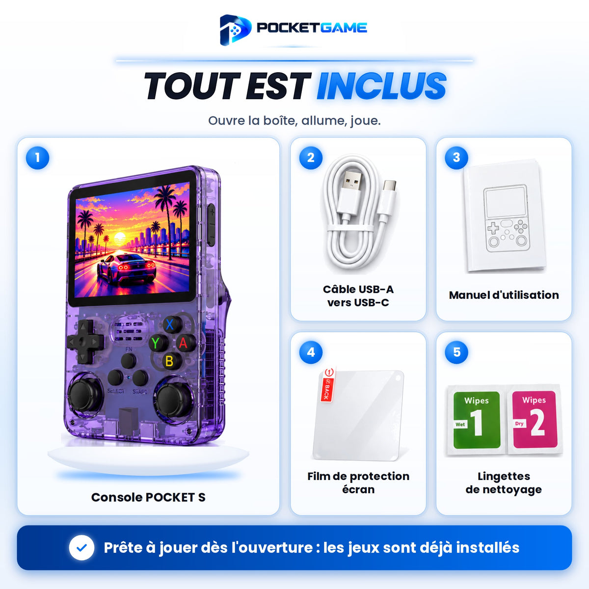 POCKET S – Console rétro portable
